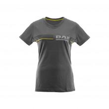 DAF T-shirt - Grijs met gele streep - Dames